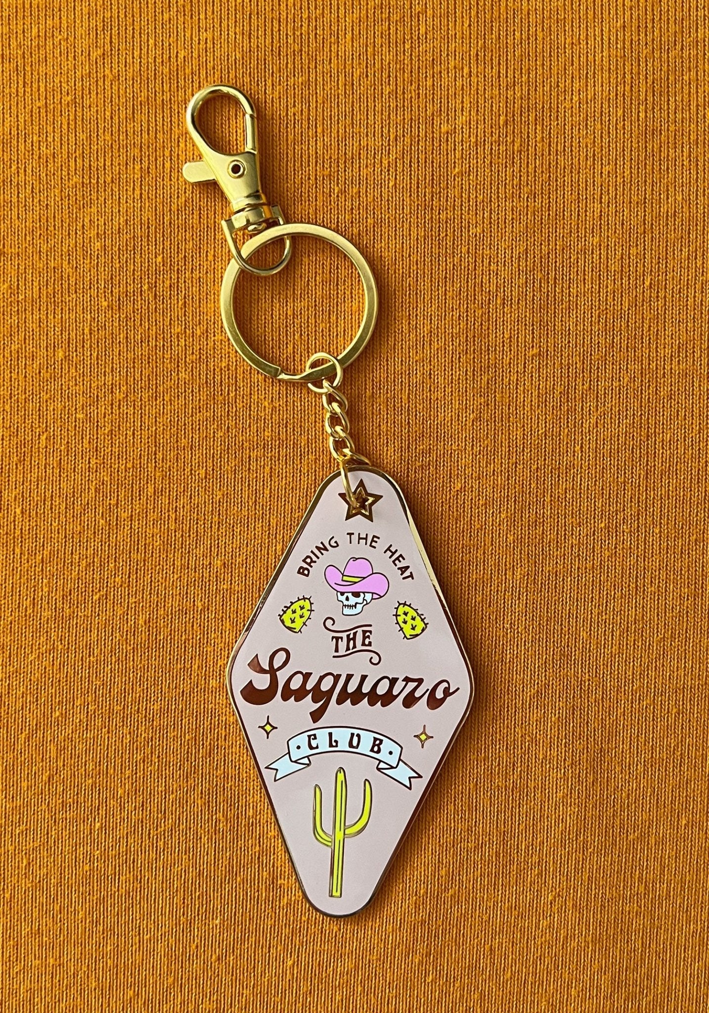 The Saguaro Club Enamel Keychain