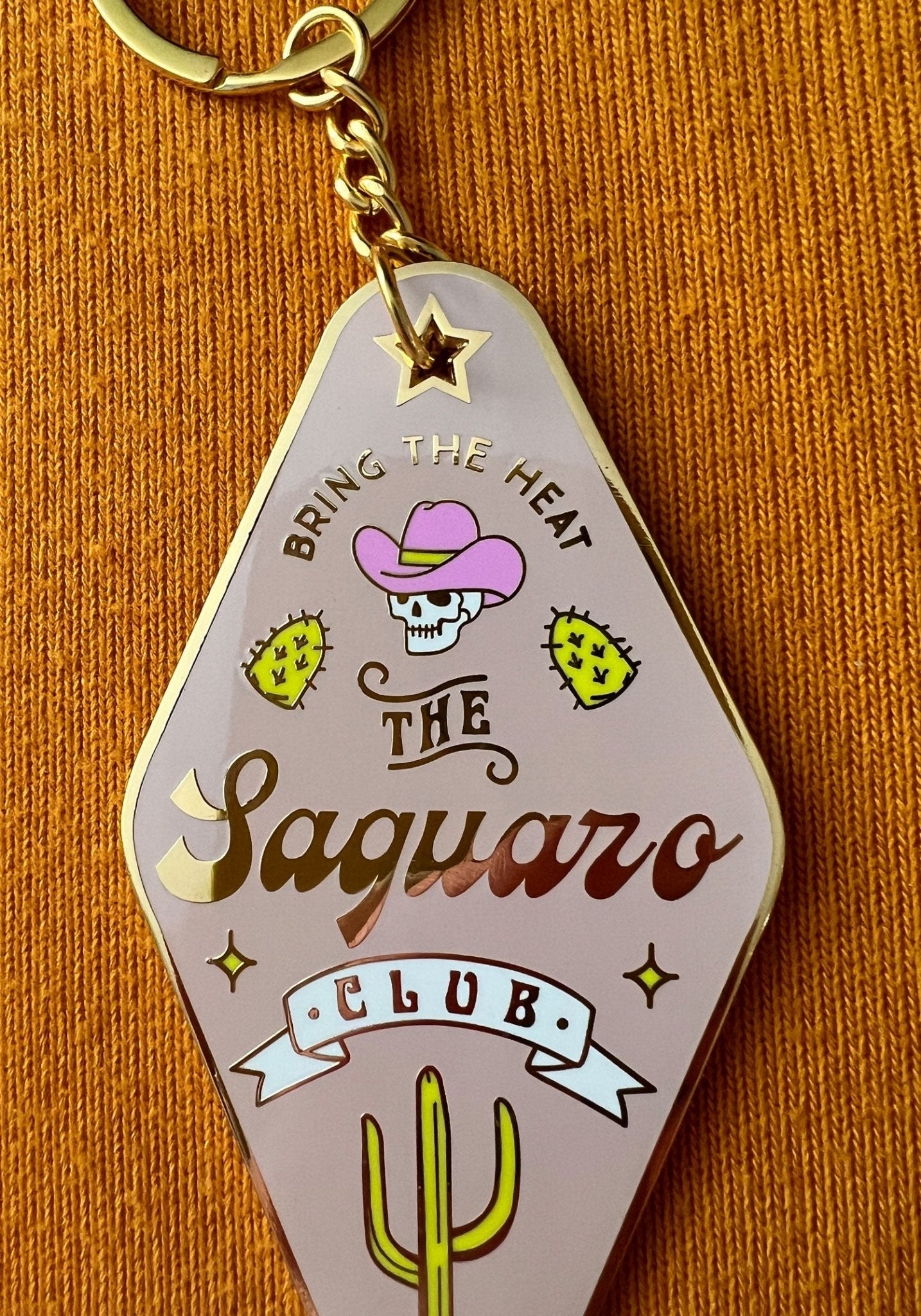 The Saguaro Club Enamel Keychain