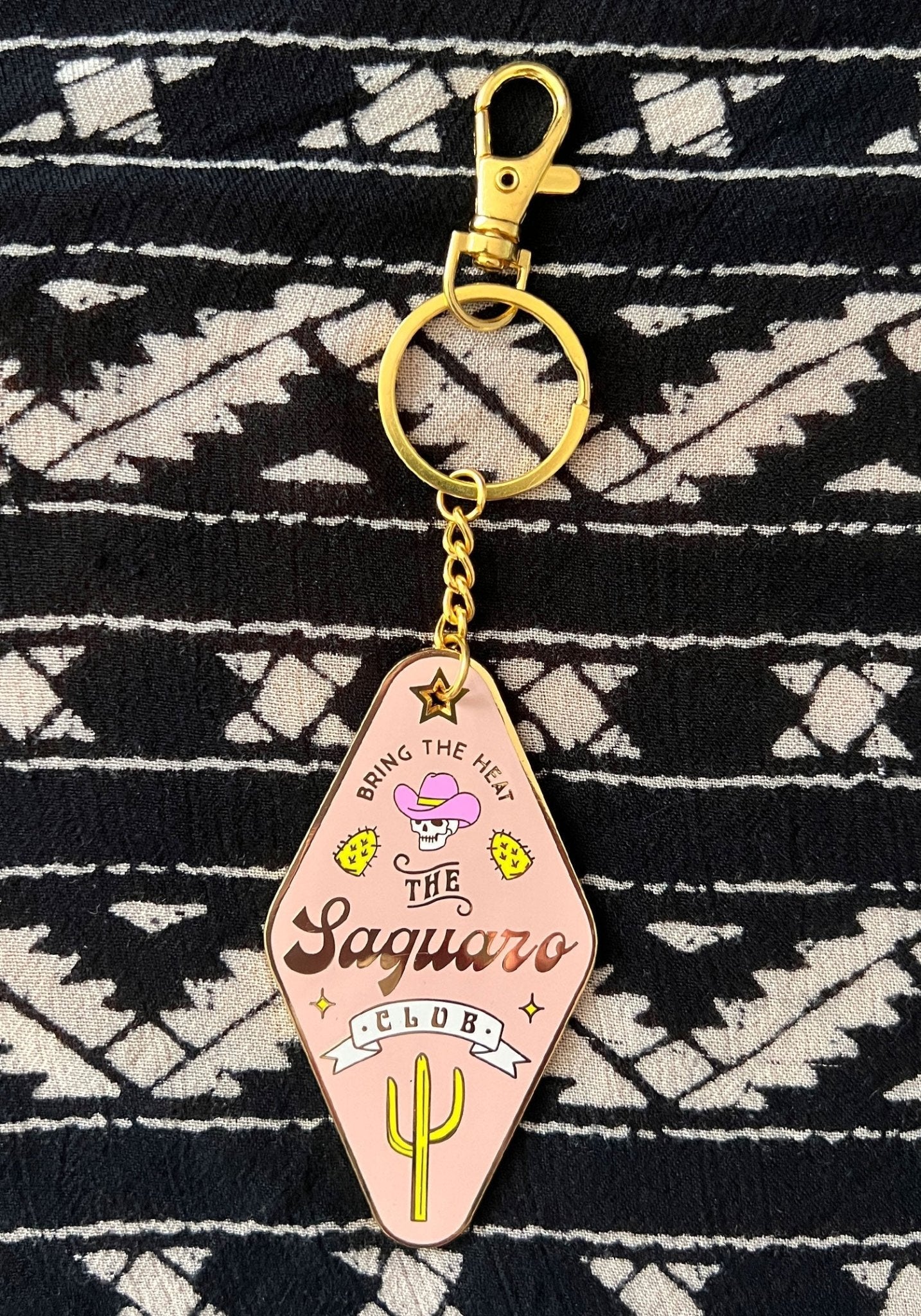 The Saguaro Club Enamel Keychain