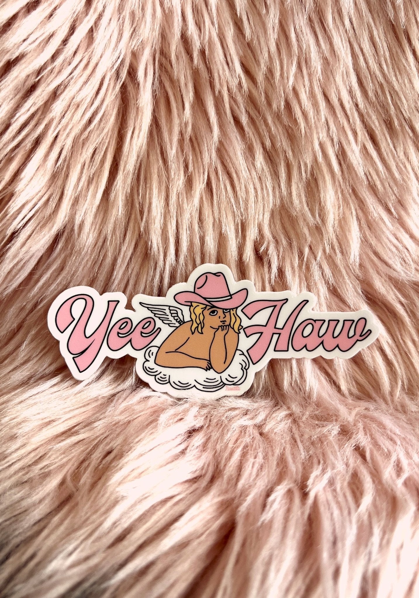 Yeehaw Angel Sticker