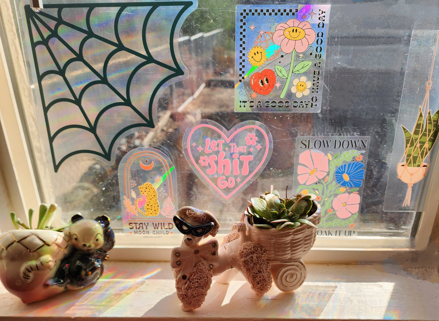 Spiderweb Suncatcher Sticker