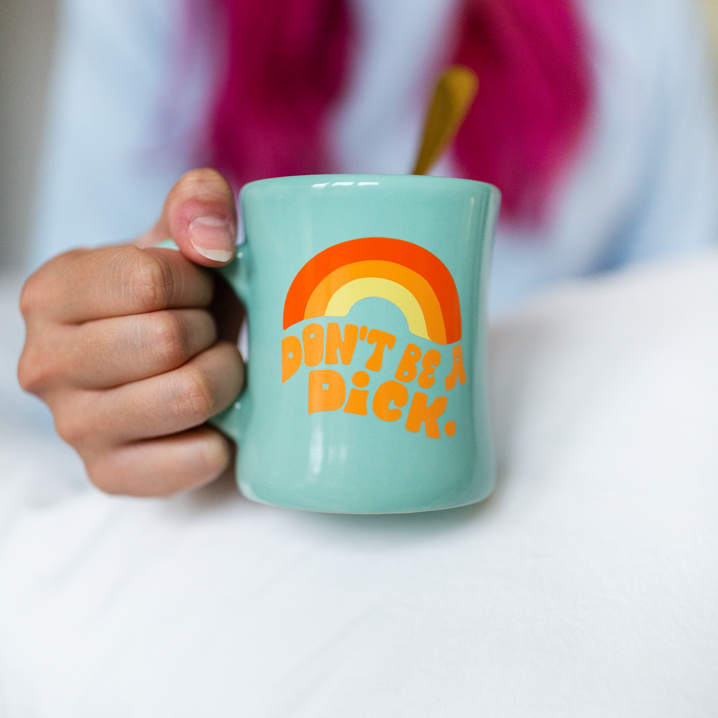 Don't Be A Dick Mint Diner Mug