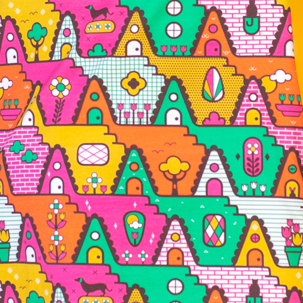 8-Bit A-Frames Pocket Caftan in 2 options