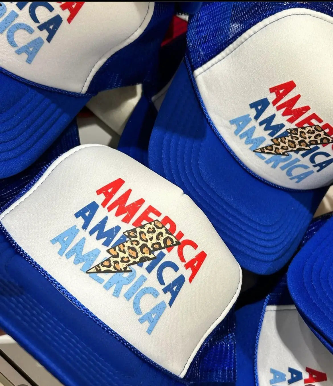 America Leopard Bolt Trucker