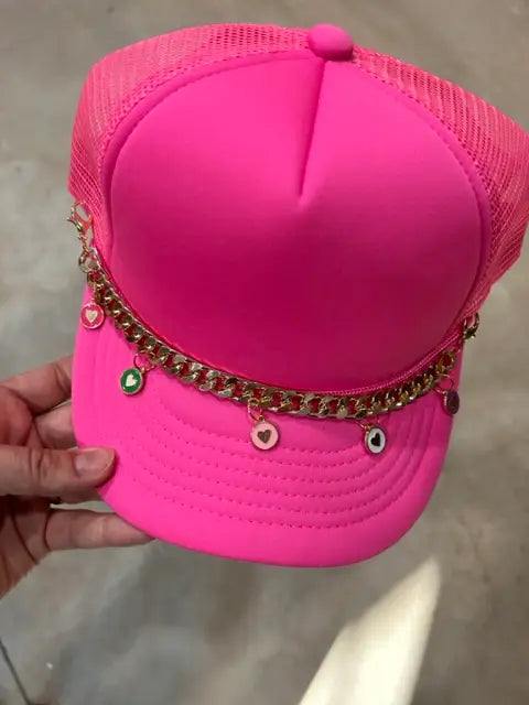 Gold Heart Trucker Chain