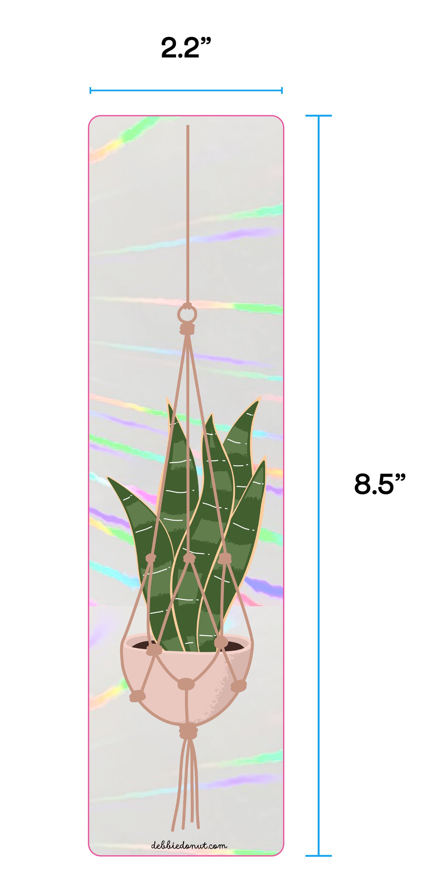 Hanging Plant Suncatcher Sticker