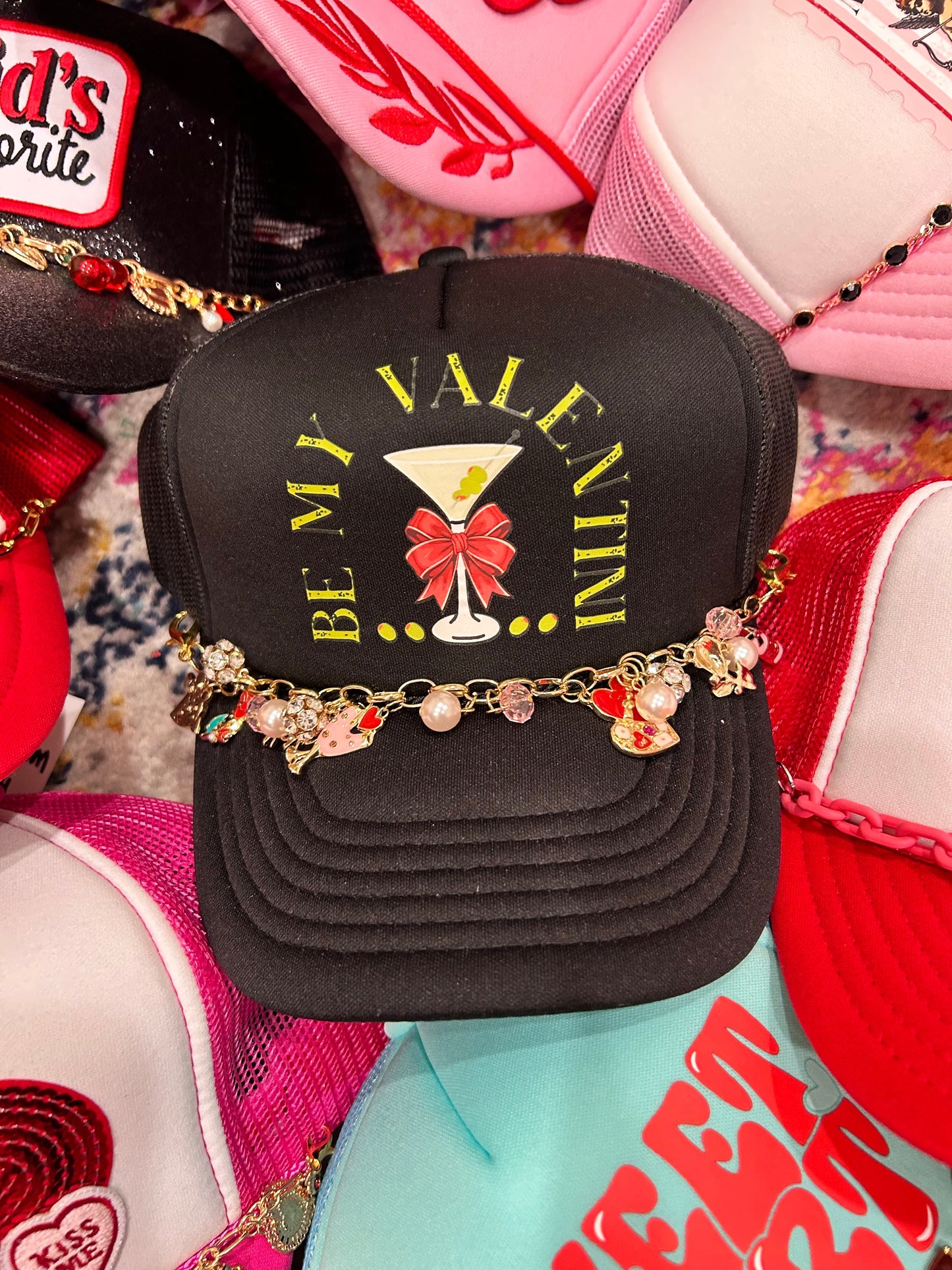 All Things Valentine's Trucker Hat Chain