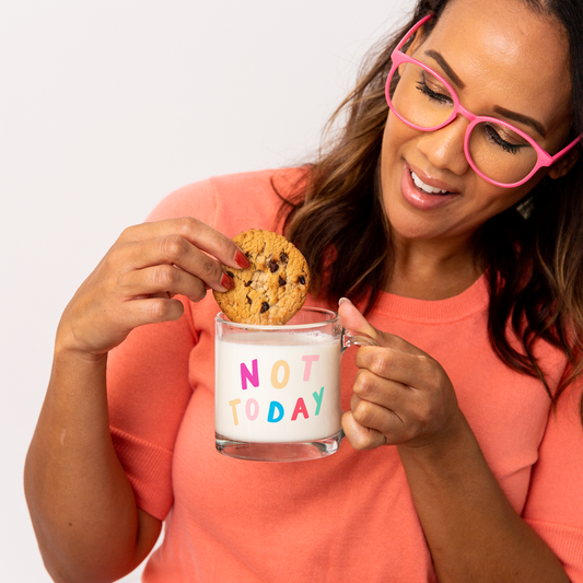 Not Today Clear Glass Mug