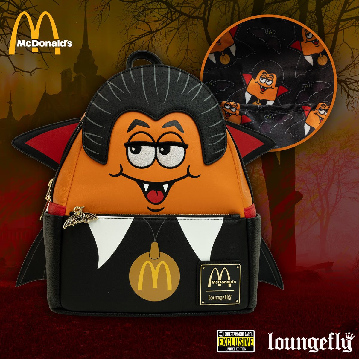 Loungefly X McDonald's Vampire McNugget Mini-Backpack