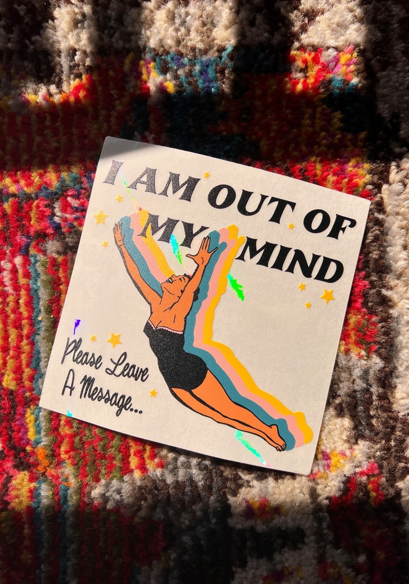 Out of My Mind Suncatcher Window Decal