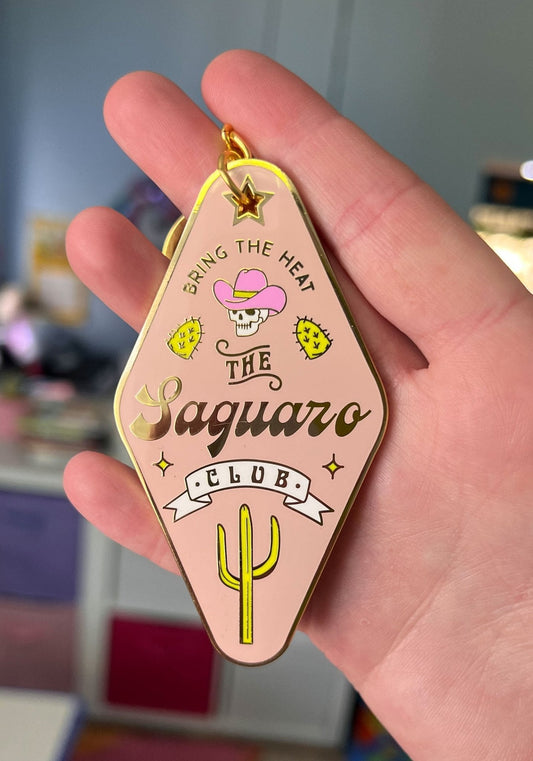 The Saguaro Club Enamel Keychain