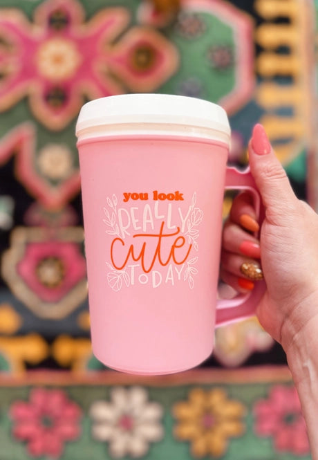 Pink Retro Trucker Mega Mug 22oz