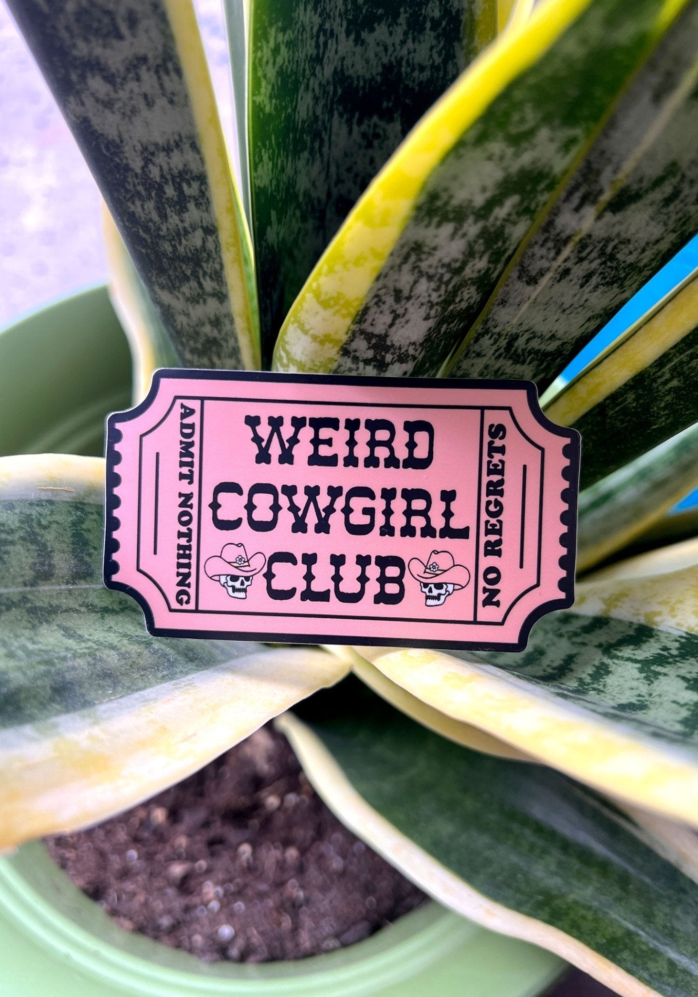 Weird Cowgirl Club Sticker