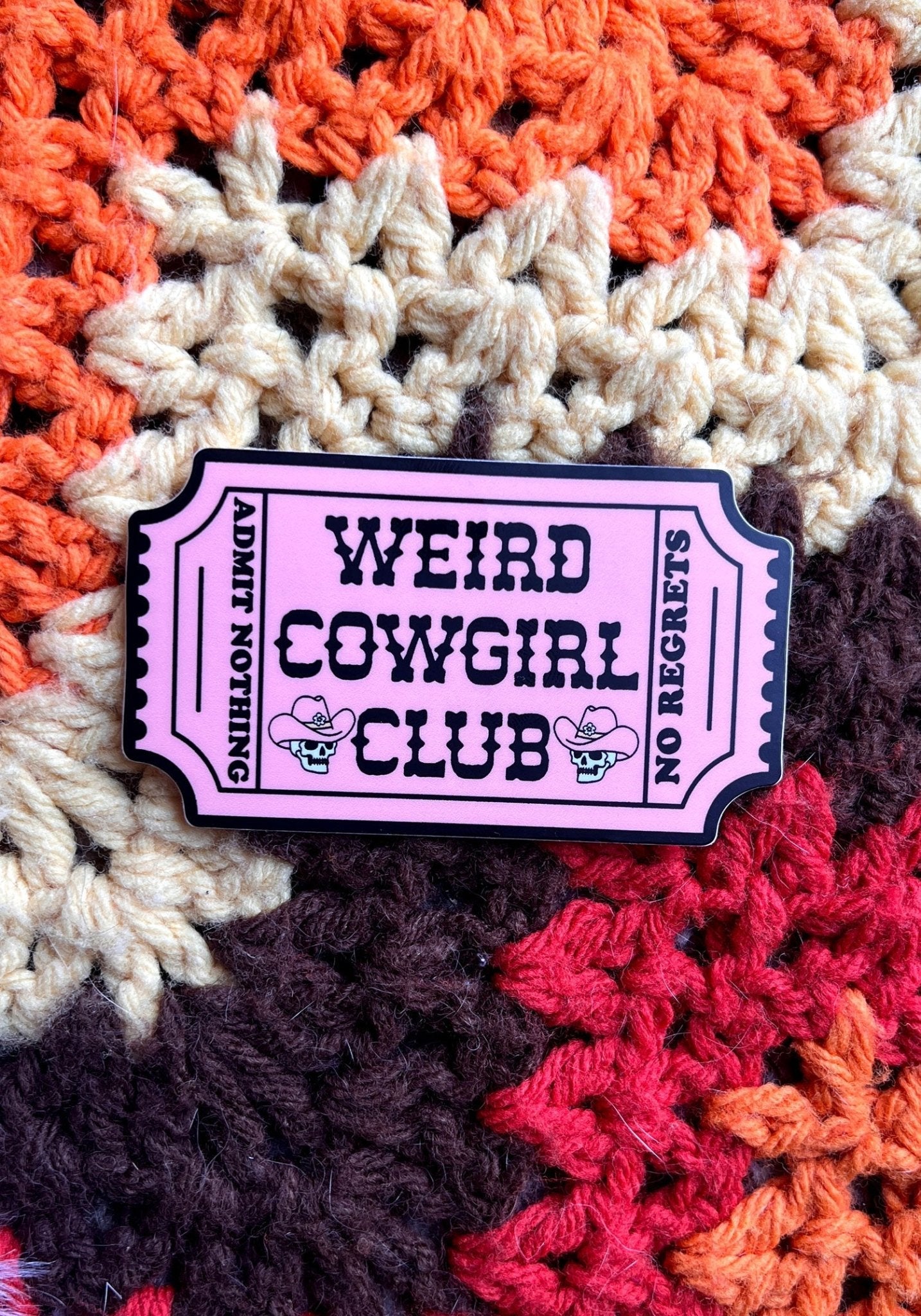 Weird Cowgirl Club Sticker